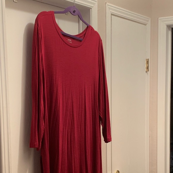 Burgundy Long Sleeve Tunic - Picture 1 of 4
